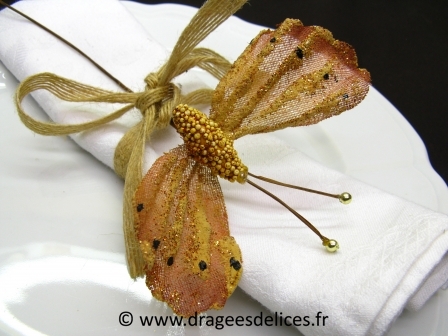 Papillon déco pailleté