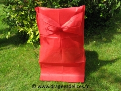 Décor de chaise en intissé Rouge