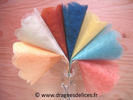 Rond de tulle pour dragées en polytulle : Rond de tulle pour dragées en polytulle