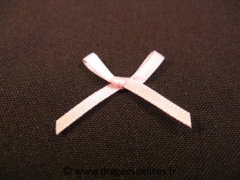 Petit noeud en satin Rose
